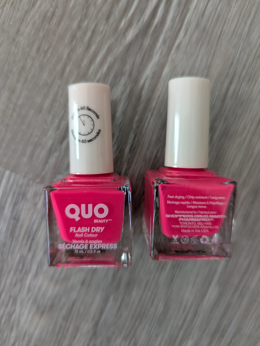 QUO Beauty Flash Dry Nail Colour - Neon Pink ⚽