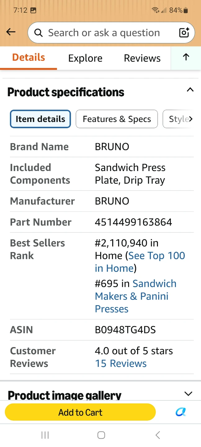 BRUNO Grill Sand Maker Double Red - photo 4