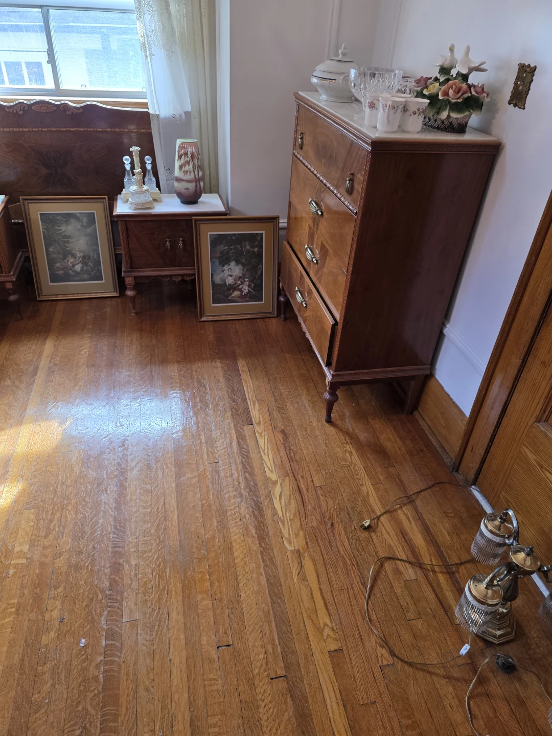 Vintage Wooden Dresser with Marble Top - photo 2