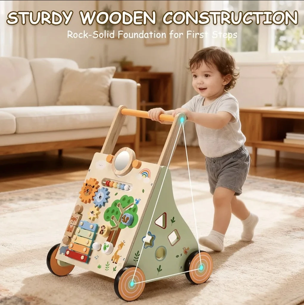 Wooden Baby Walker Activity Centre - photo 3