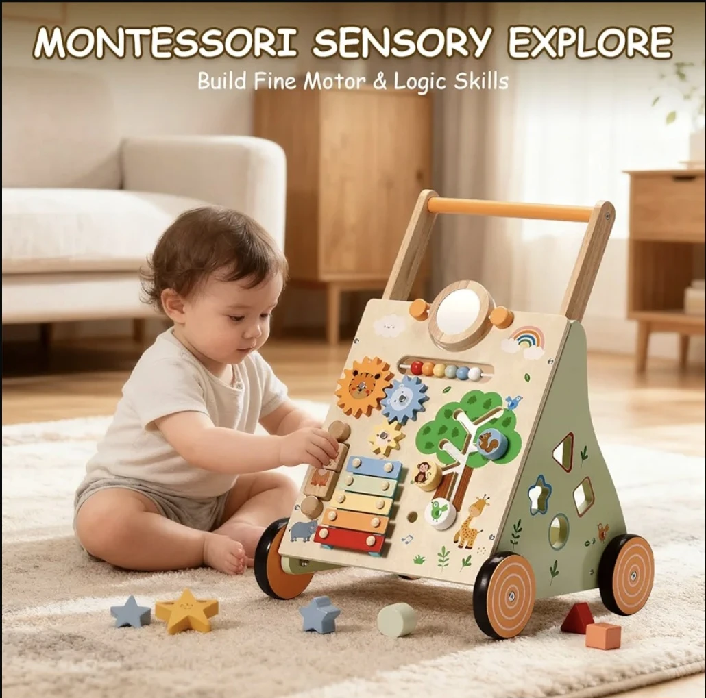 Wooden Baby Walker Activity Centre - photo 4