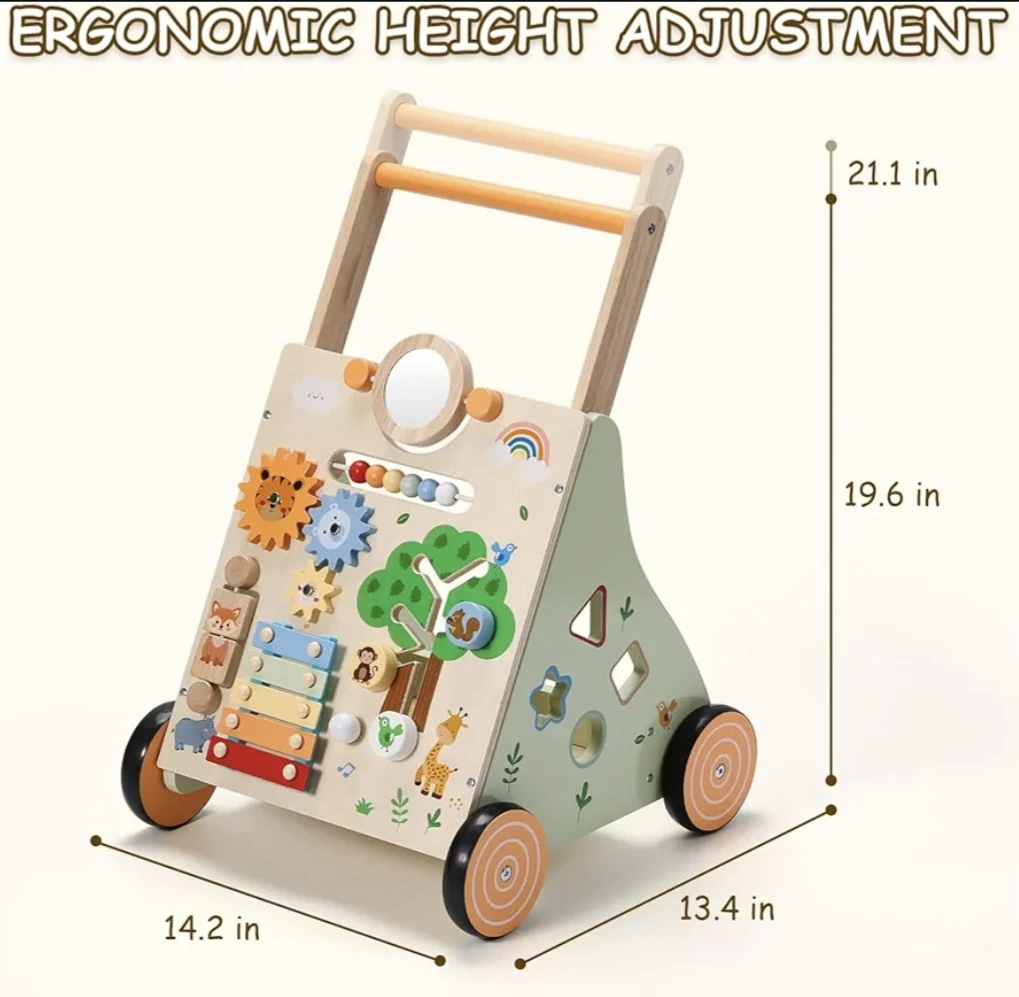 Wooden Baby Walker Activity Centre - photo 5