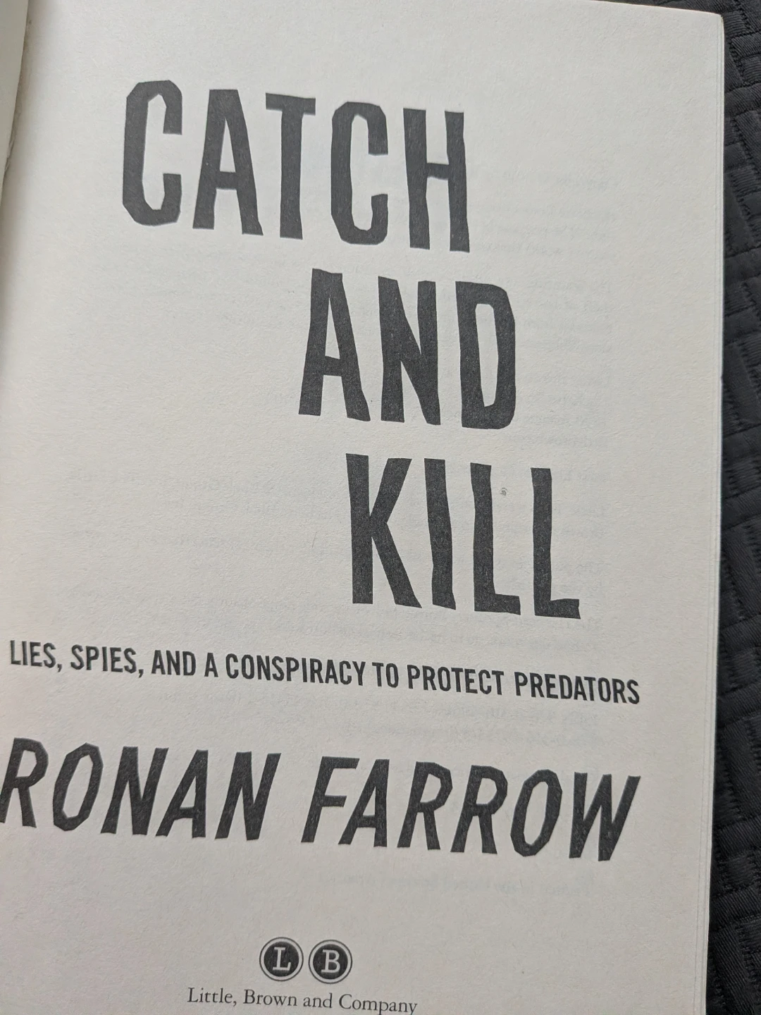 Catch and Kill by Ronan Farrow - photo 2