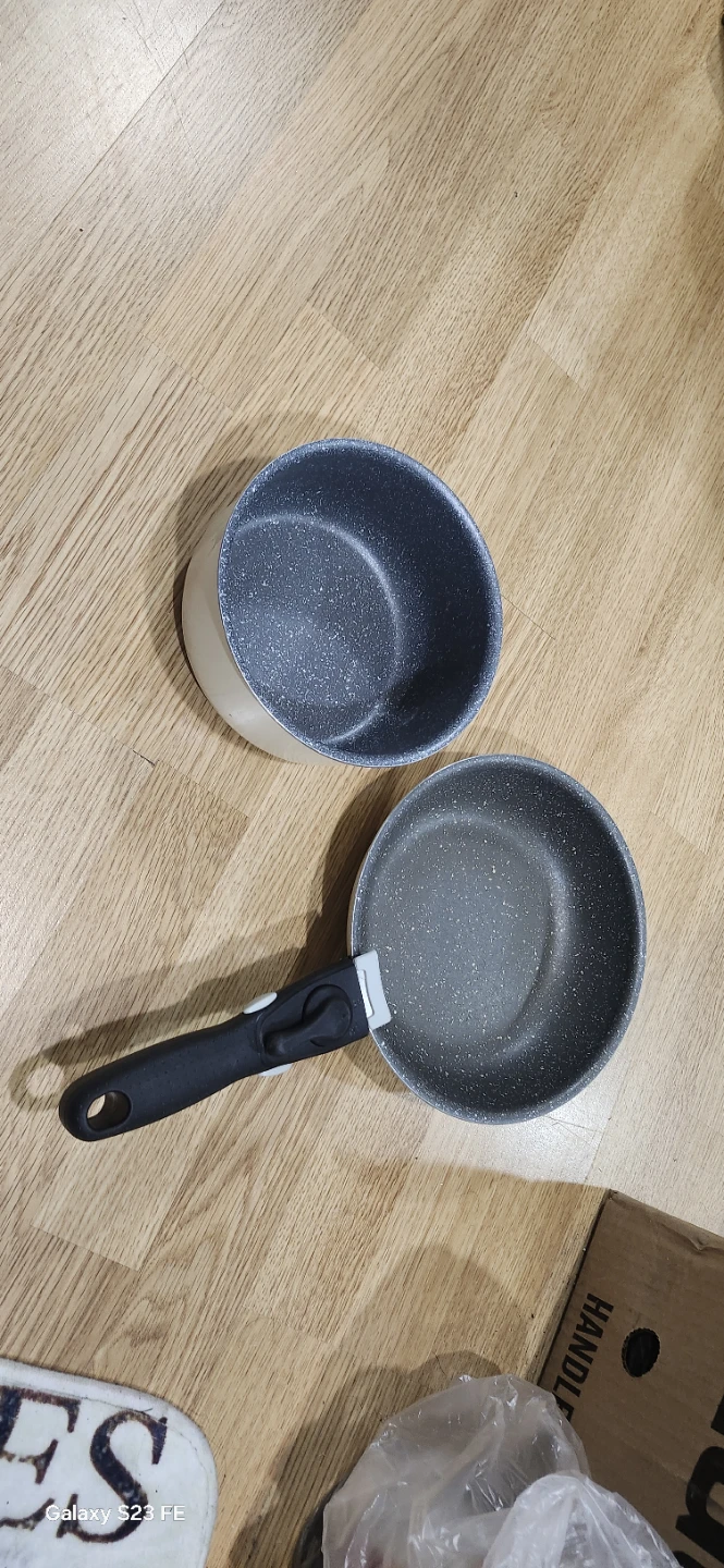 2 Aluminium Pans with Detachable Handle - photo 2