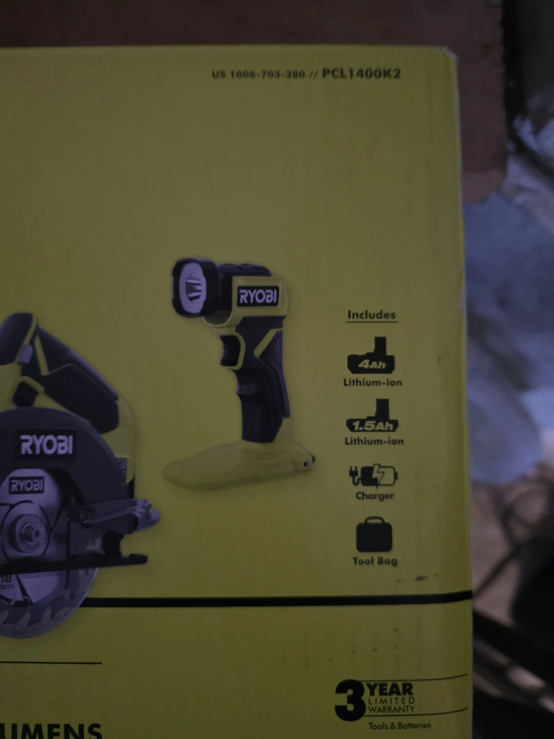 BNIP The RYOBI ONE+ 18V Cordless 4-Tool Combo Kit - photo 4