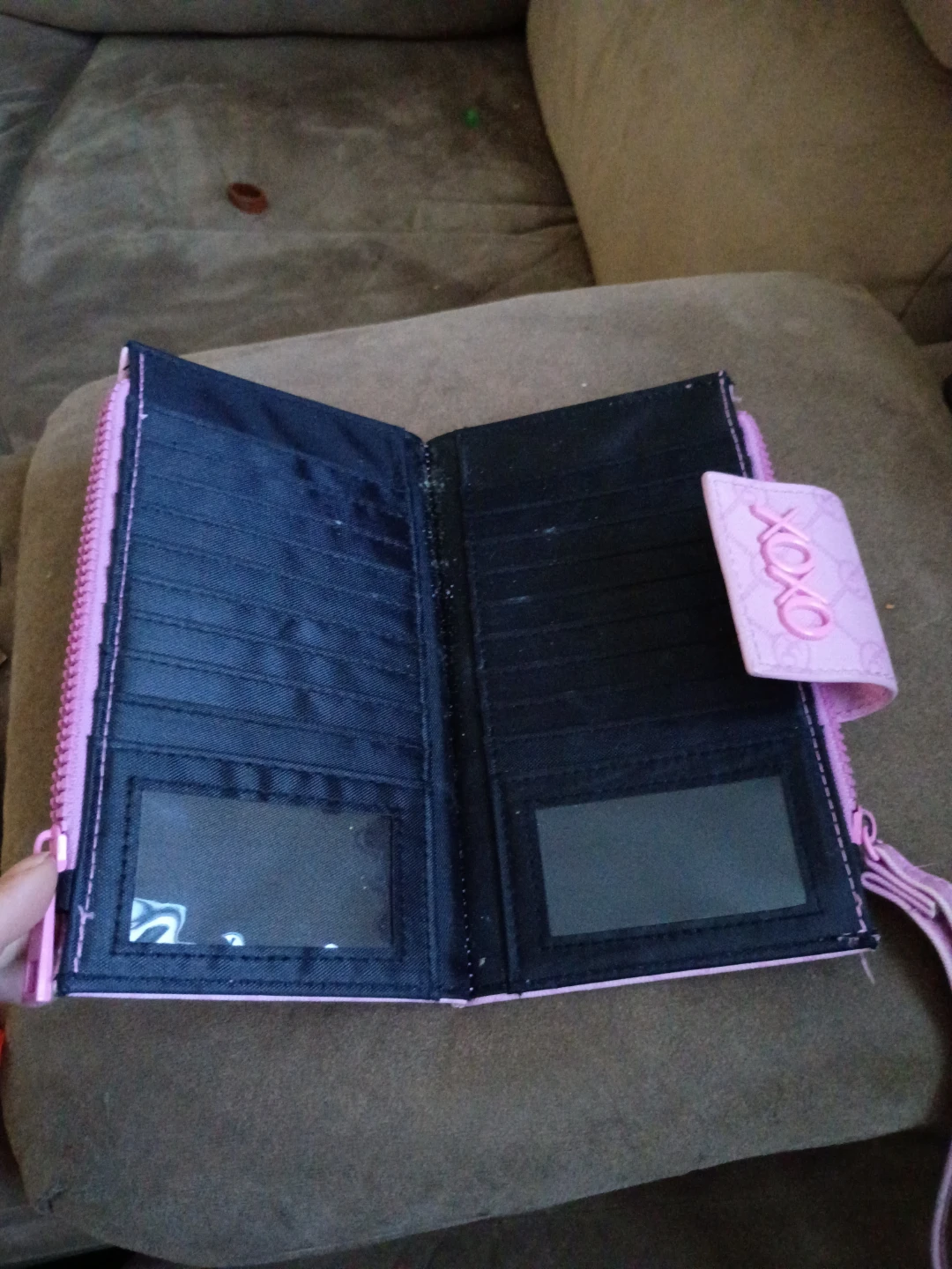 XOXO Pink Monogram Wallet Wristlet - photo 2