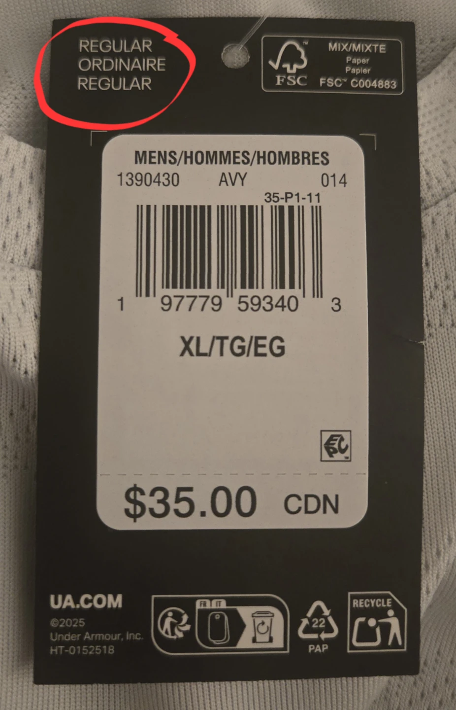NWT Men's Under Armour TEES. XL, XXL & XXL. $25 each OBO. - photo 2