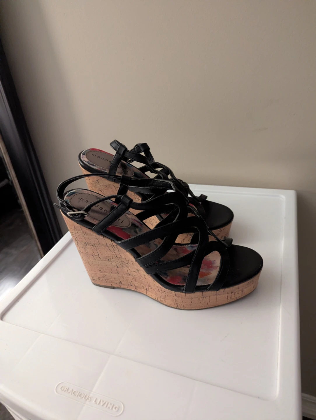 Madden Girl Black Wedge Sandals - photo 2