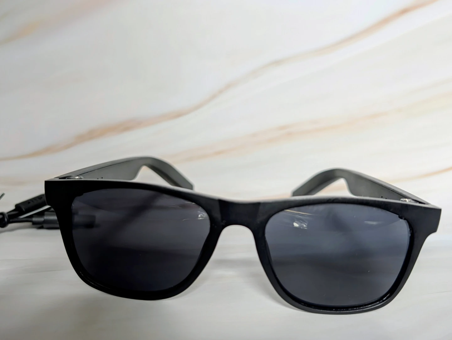 Black Sunglasses with Bluetooth Speaker