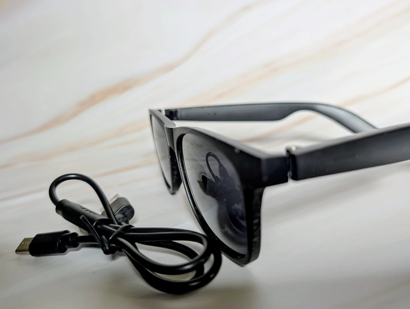 Black Sunglasses with Bluetooth Speaker - photo 2