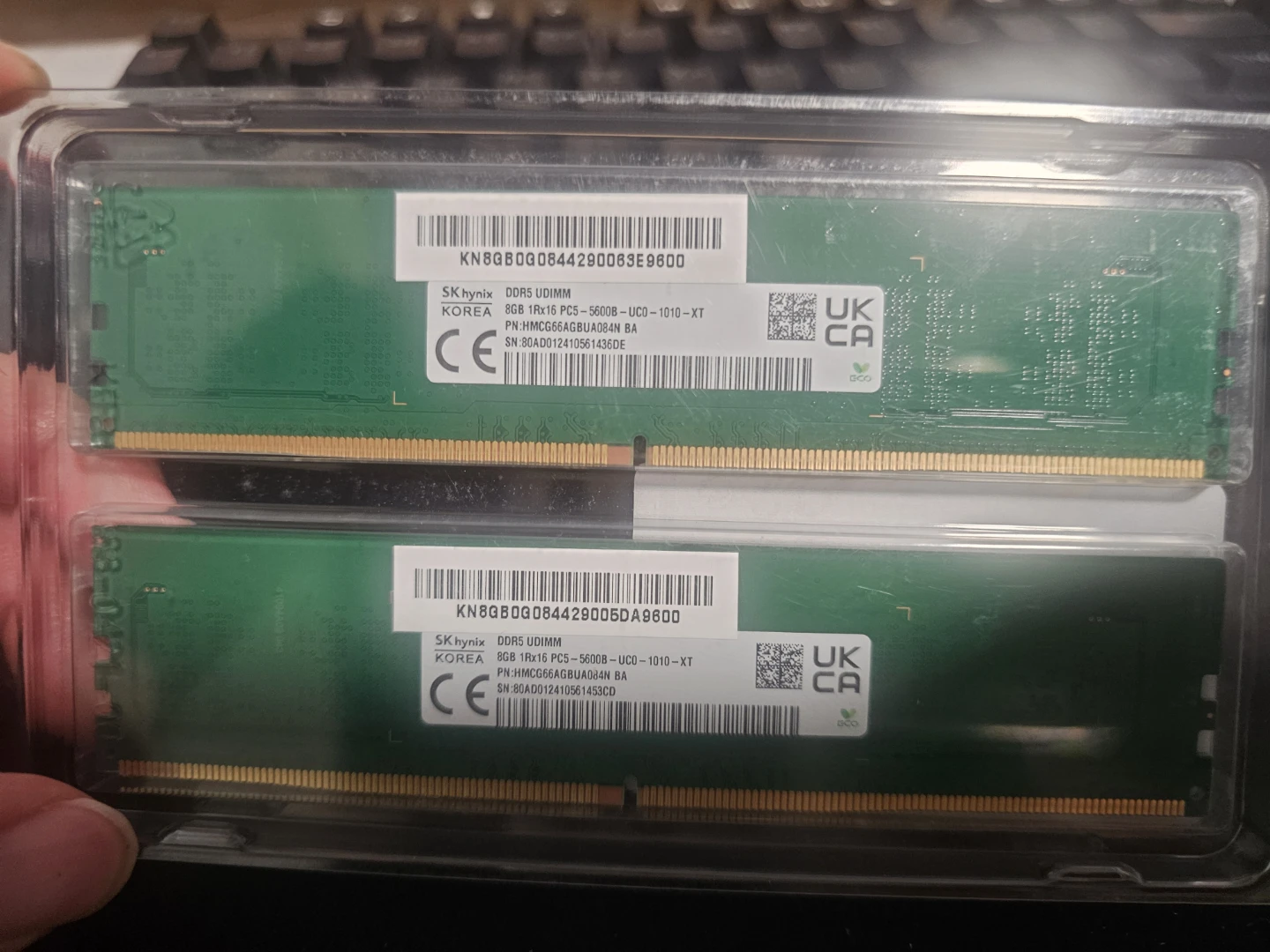 SK hynix DDR5 UDIMM 16GB RAM (8gb x2)