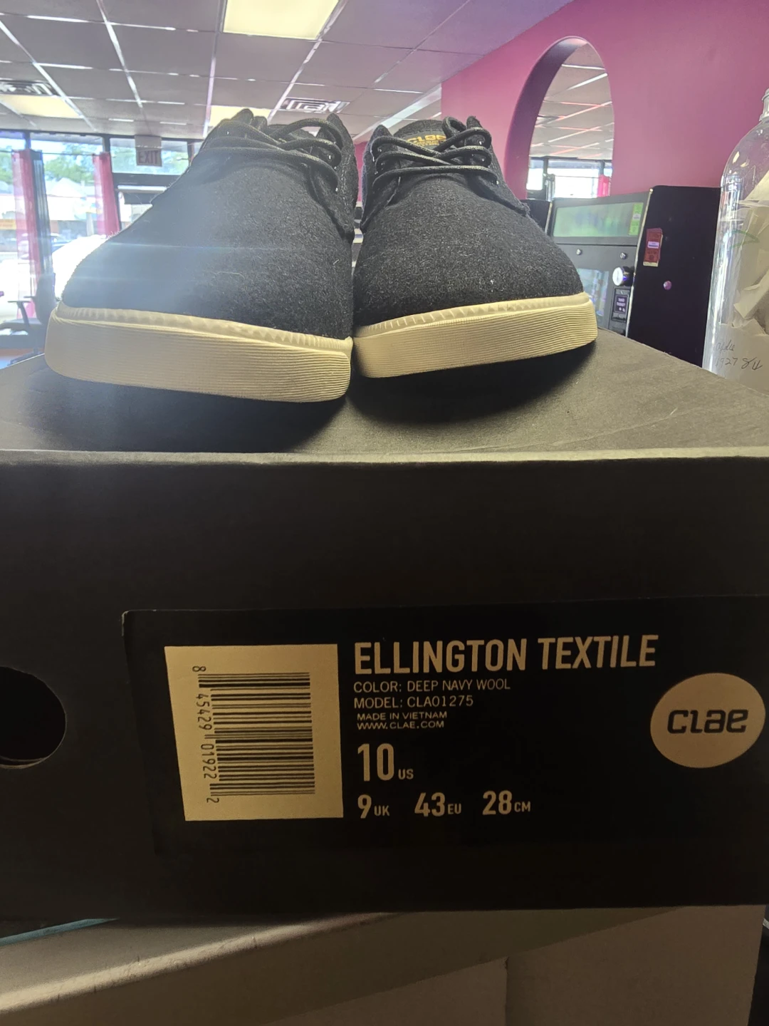 Clae Ellington Textile Shoes - Deep Navy Wool - Size 10 US - photo 3