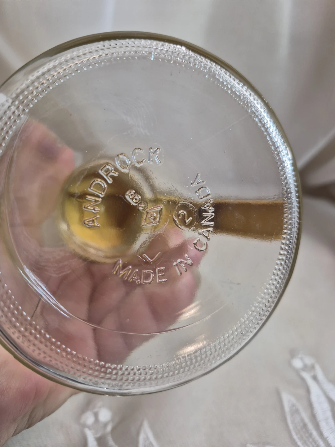 Vintage 12 oz Androck Glass with Mustard Yellow Lid Syrup - photo 5