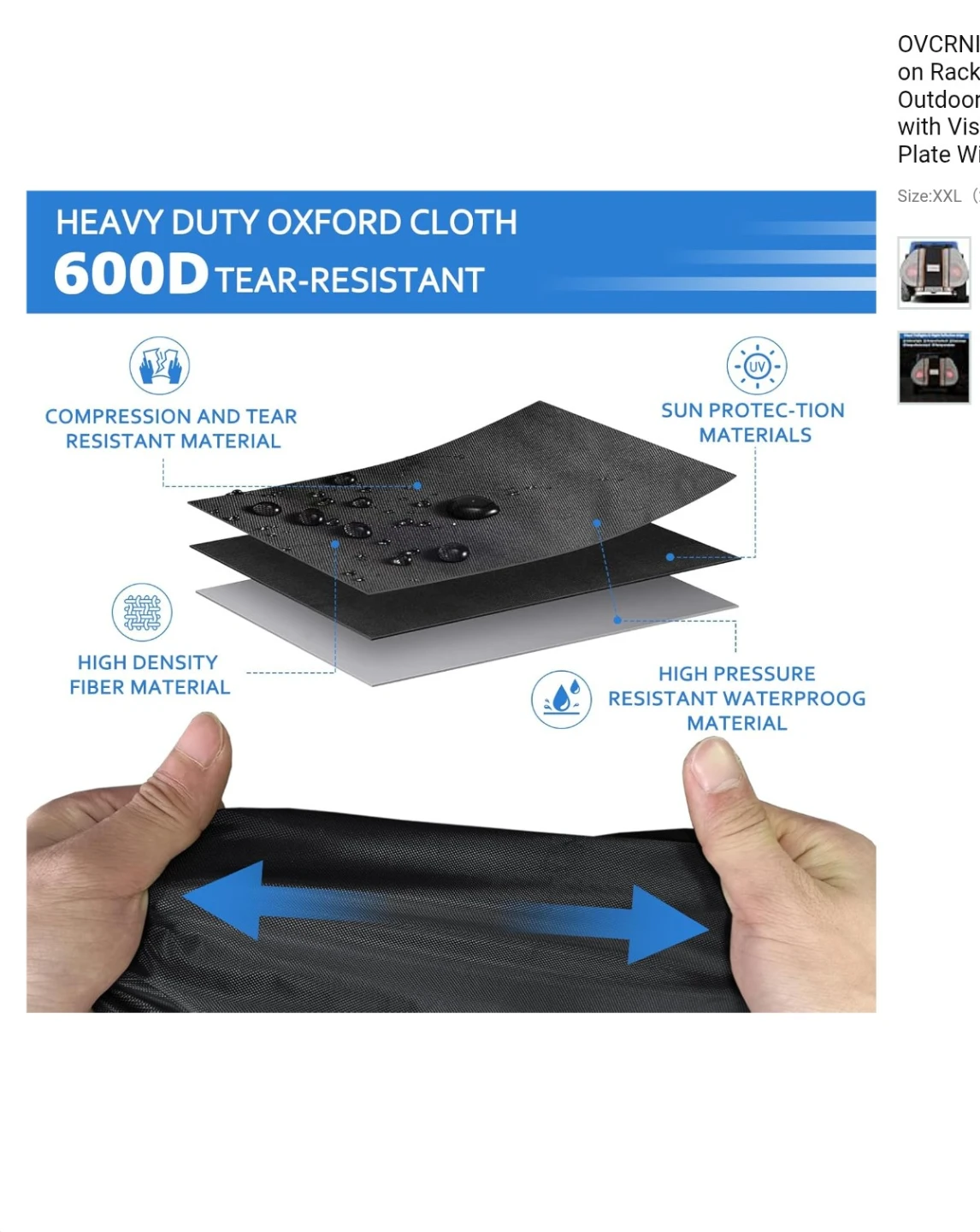 OVRNIBI Transport Bike Cover XXL Heavy Duty - photo 4