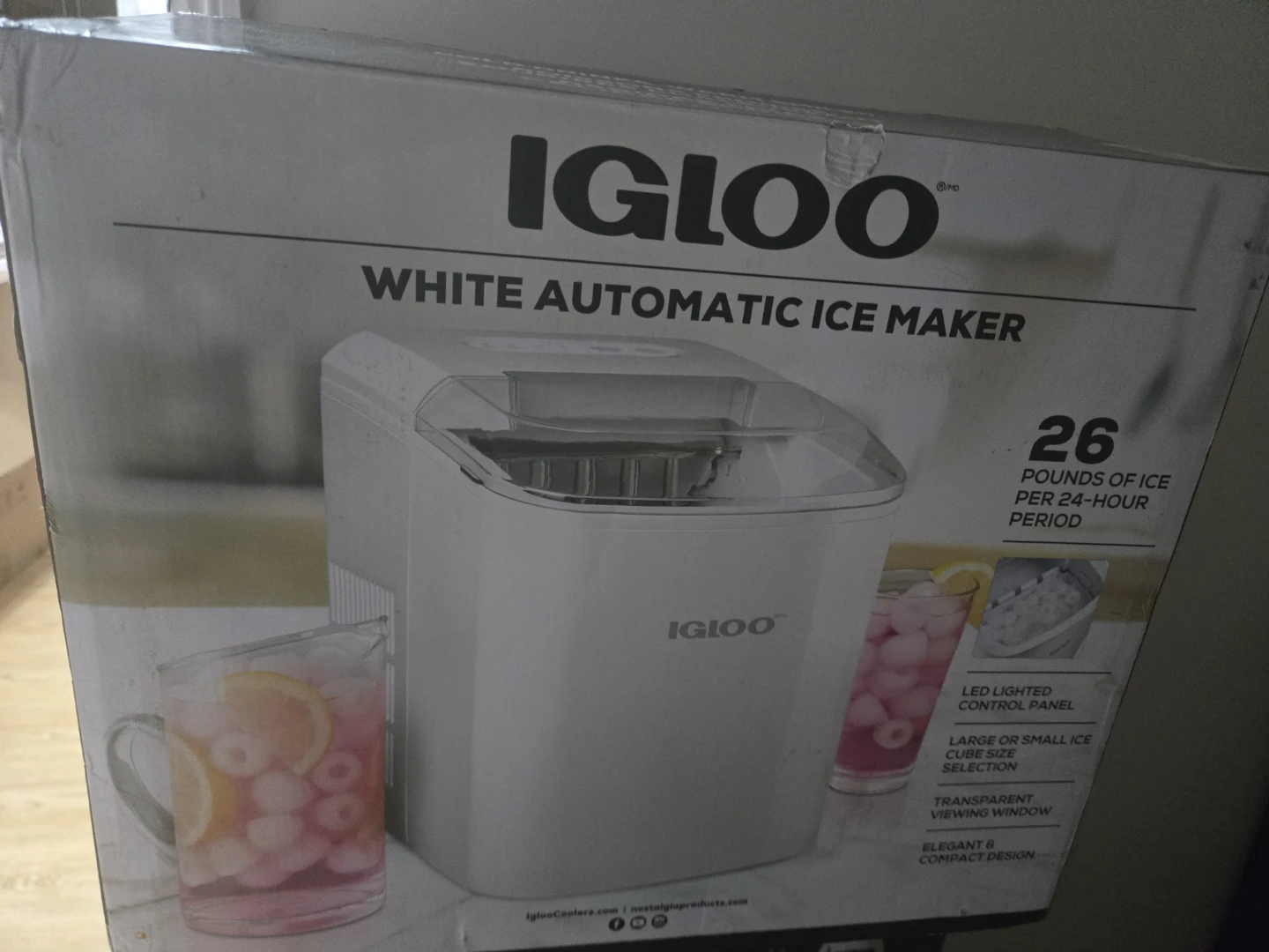 Igloo White Automatic Ice Maker