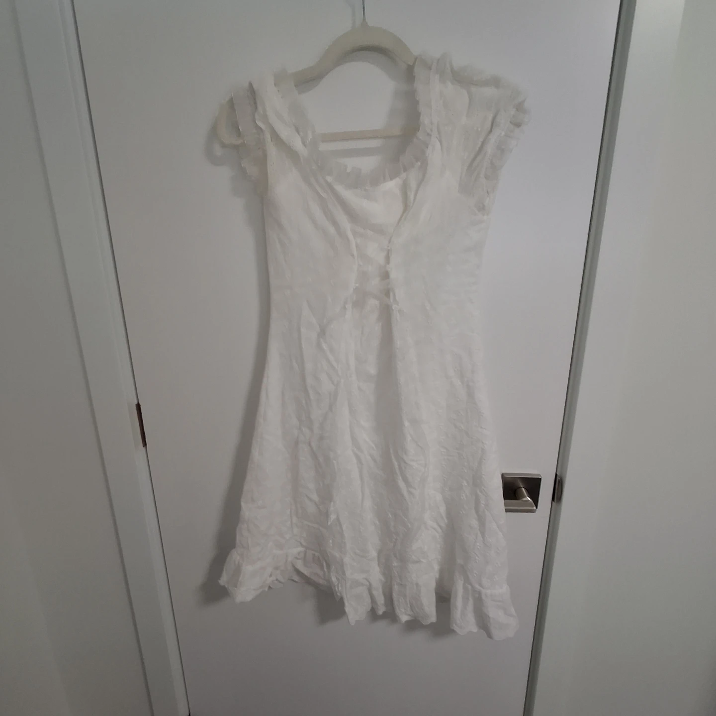 White Broderie Anglaise Dress