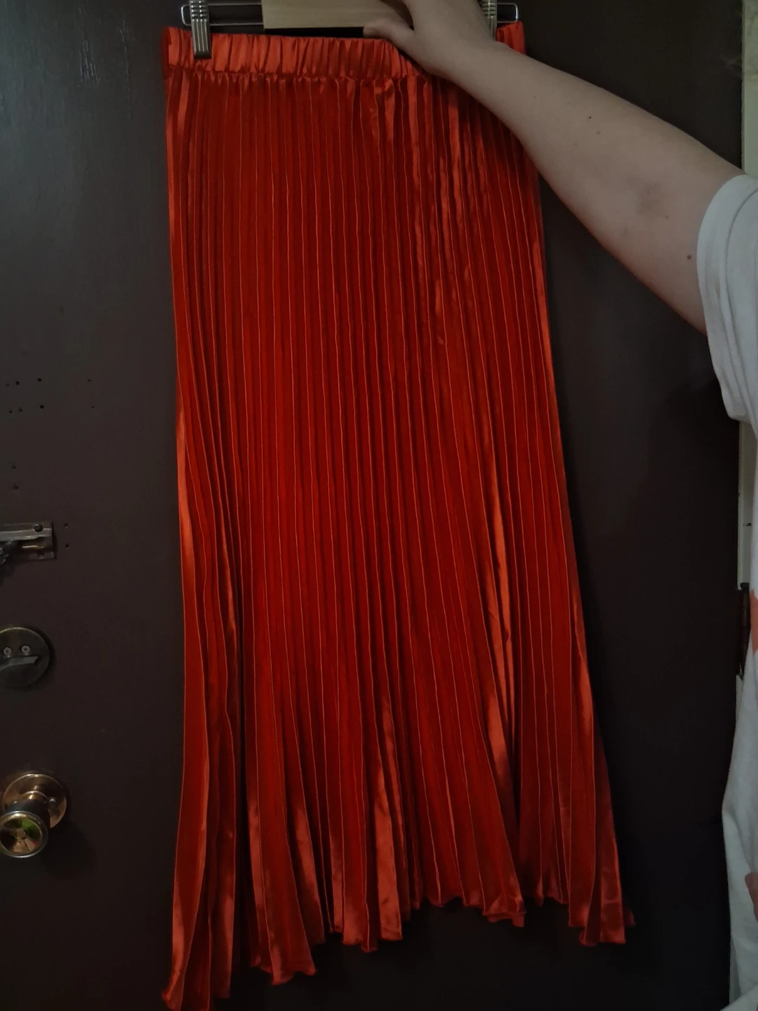 Red Pleated Skirt - photo 2