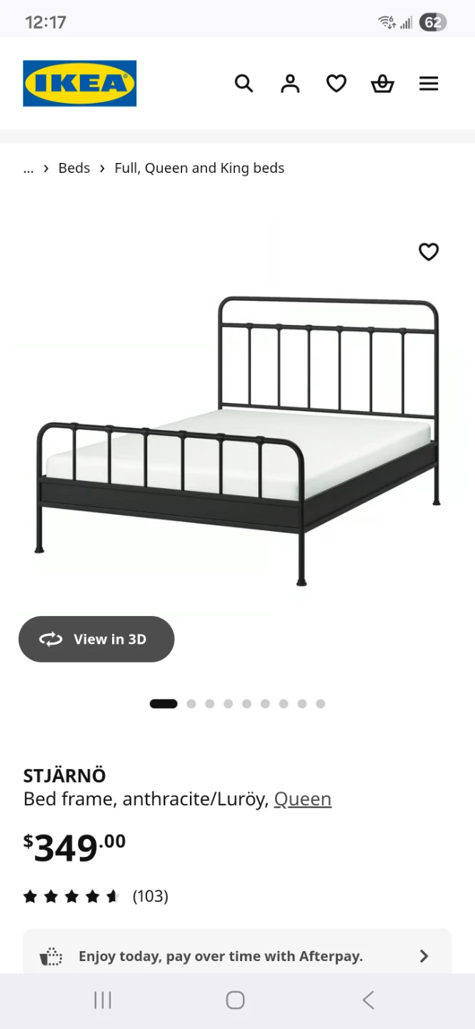 IKEA Sagstua Queen Metal Bed Frame - photo 4