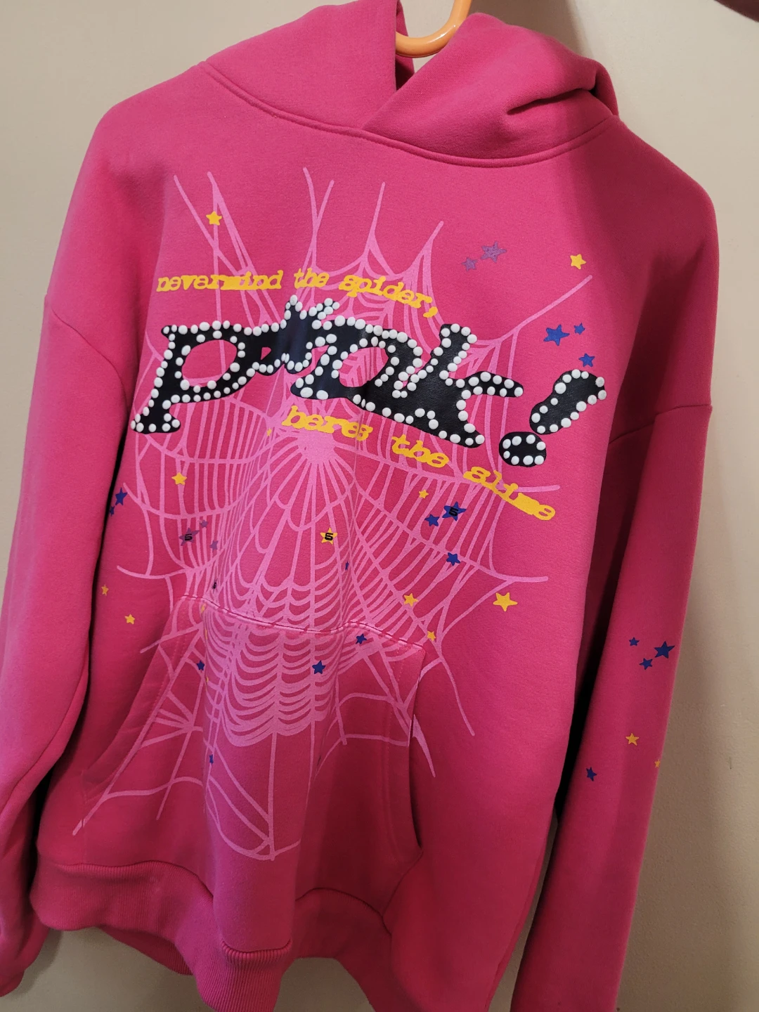 Pink Spider Hoodie Size M