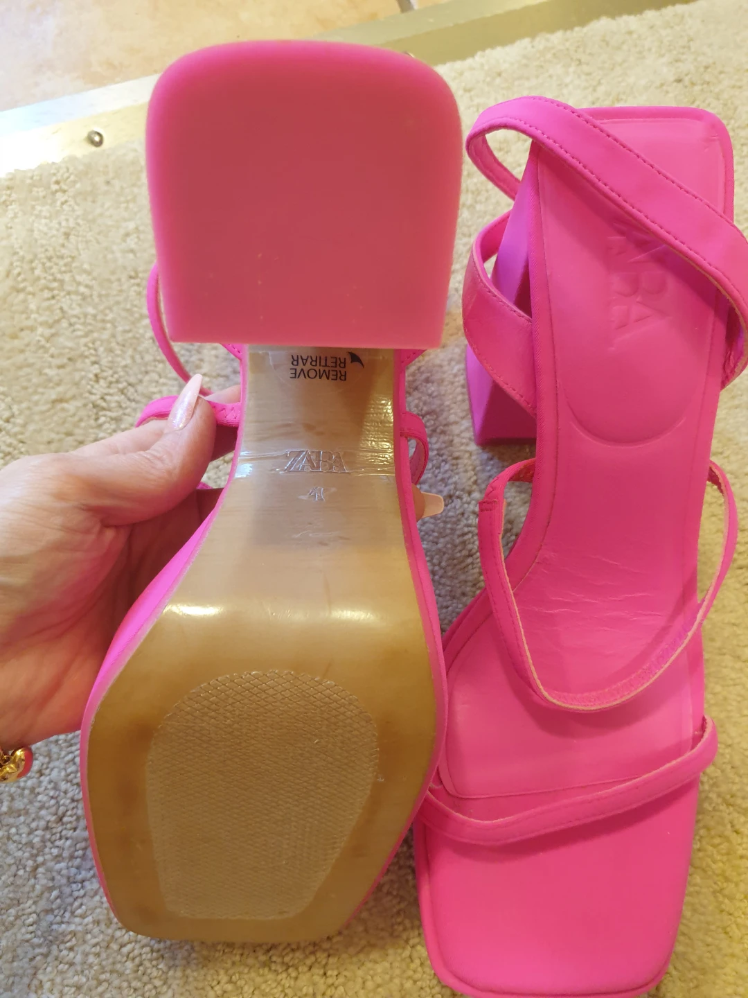 Zara Strappy Platform Heels - Size 40_41 - photo 3