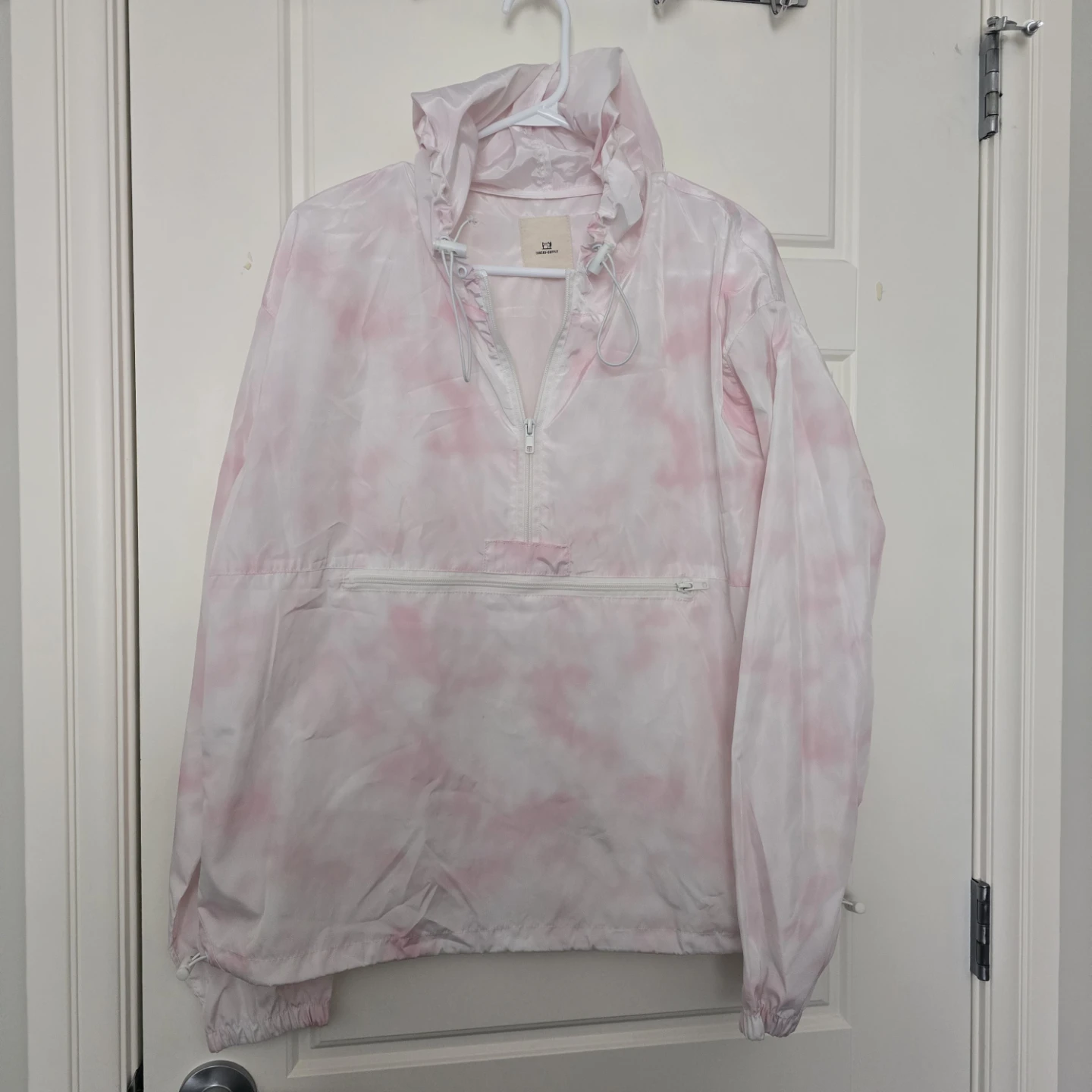 Thread & Supply Pink Tie-Dye Rain Jacket - Large
