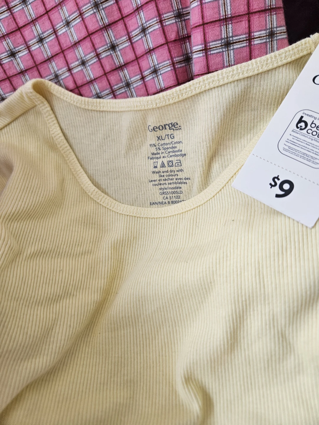 George Yellow Cotton Tank Top XL - photo 2