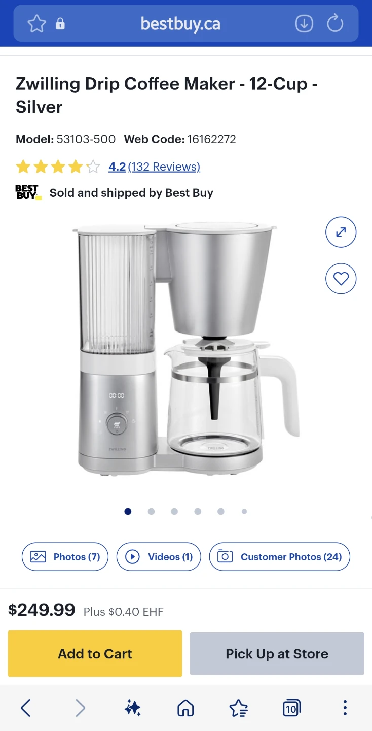 ZWILLING ENFINIGY Drip Coffee Maker - 12 Cups - photo 5