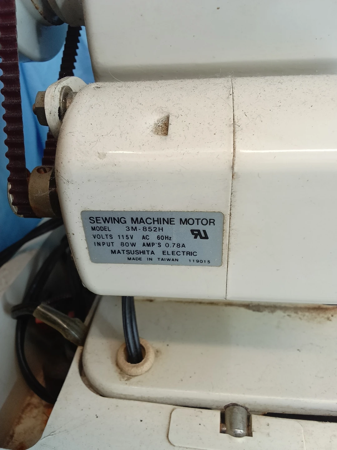 Dressmaker Sewing Machine with Matsushita Motor (parts only) - photo 3