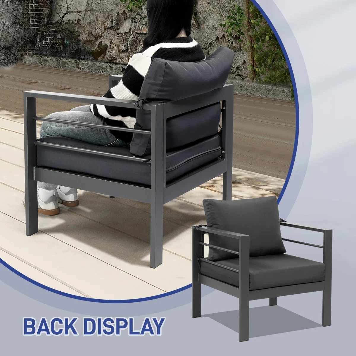 Outdoor Sofa Chair- Set of 2pcs - photo 2