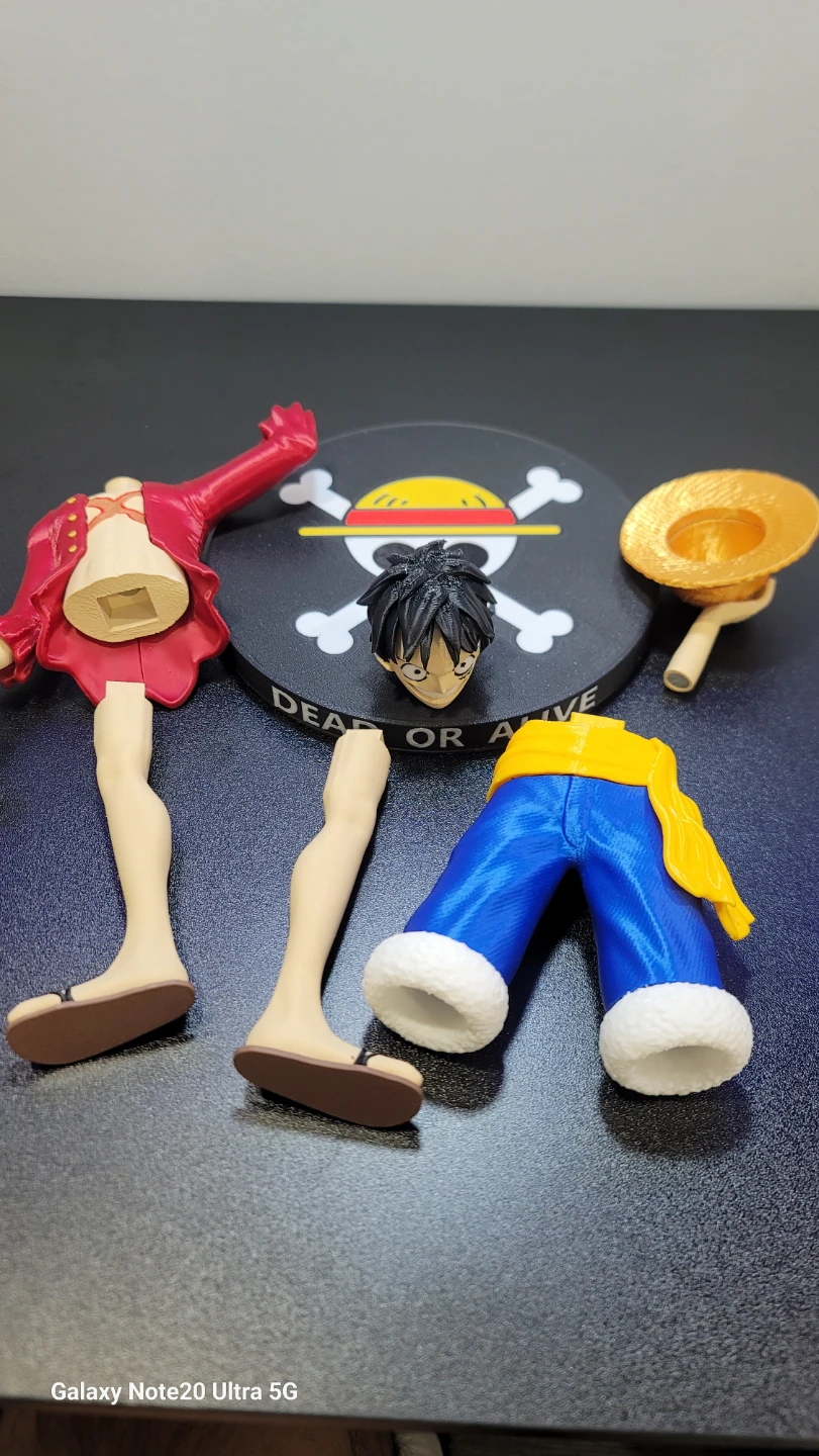3D PRINTED One Piece Monkey D. Luffy Action Figure - photo 3