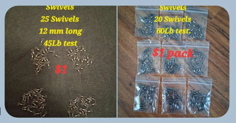 Fishing Swivels 80lb Test 25 pcs - photo 2