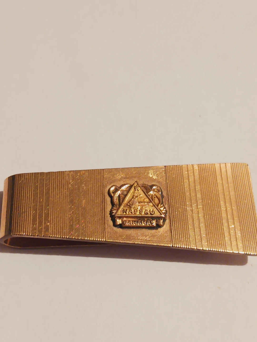 12 KARAT Gold Filled Nassau C.C. Bahamas Money Clip - photo 2