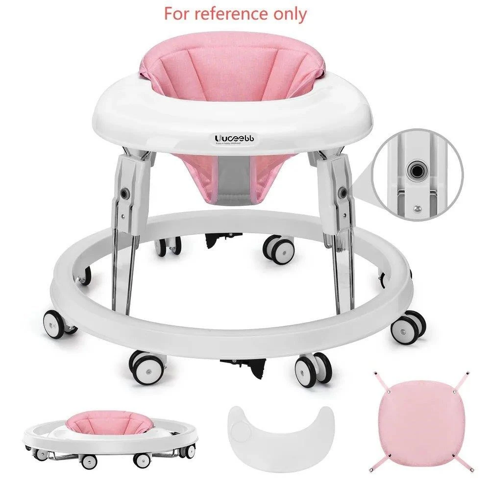 Uuoebb Baby Walker with Removable Tray and Height Adjustment
