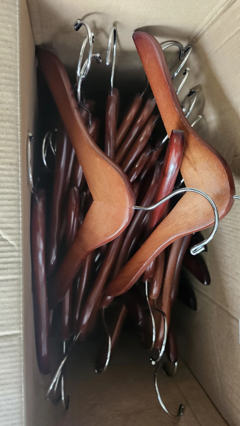 Wooden Clothes Hangers (Set of 40)