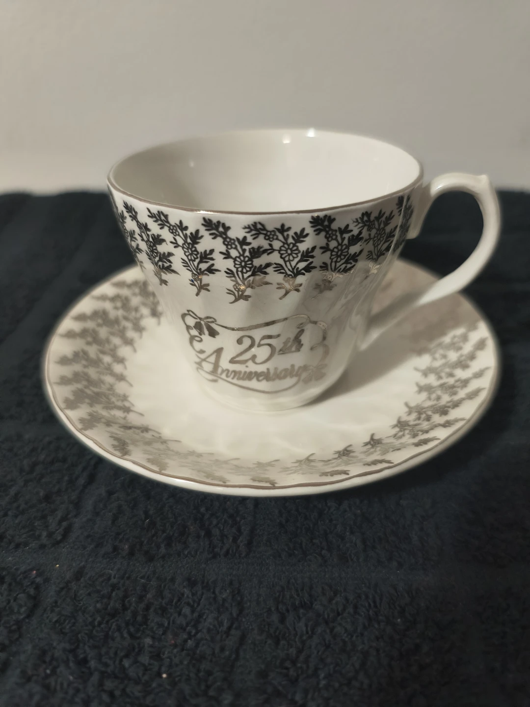 H. Aynsley & Co. Ltd. 25th Anniversary Teacup and Saucer - photo 3