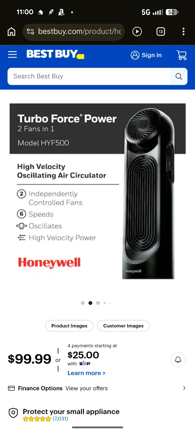 Honeywell - TurboForce Tower Fan