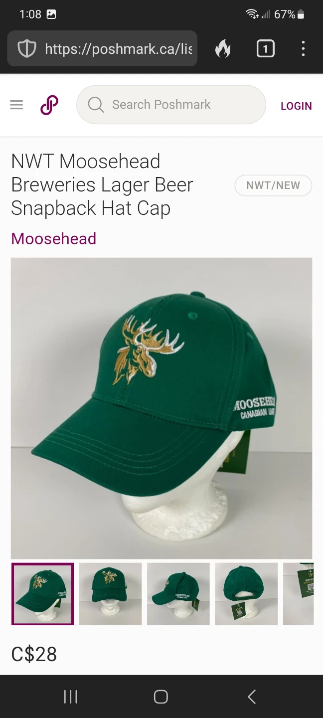 NWT Moosehead Breweries Snapback Hat Cap - photo 3