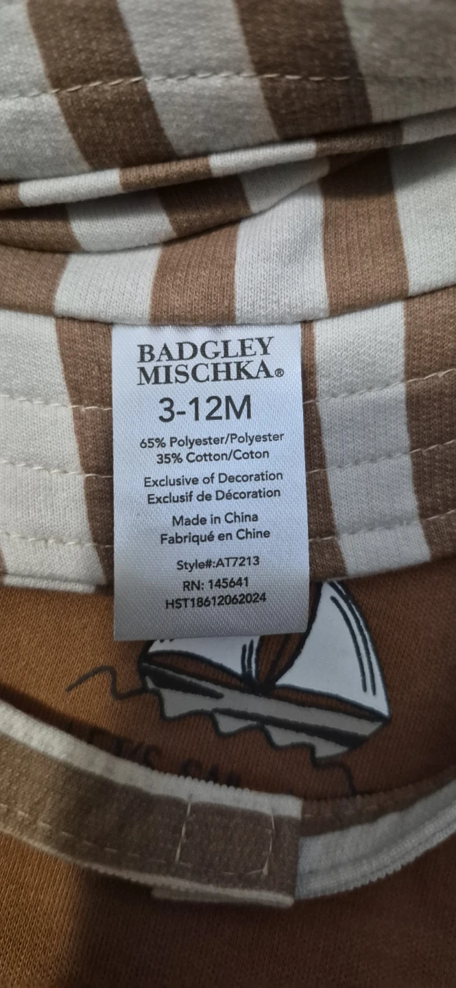 Badgley Mischka Baby Set 3-6M 2 T-shirts, Shorts & Hat - photo 2