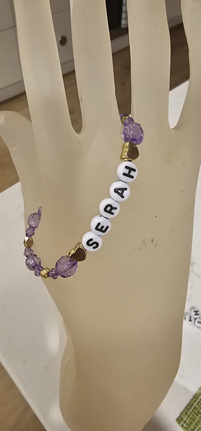 PERSONALIZED ELASTIC  BEADS BRACELET - photo 2