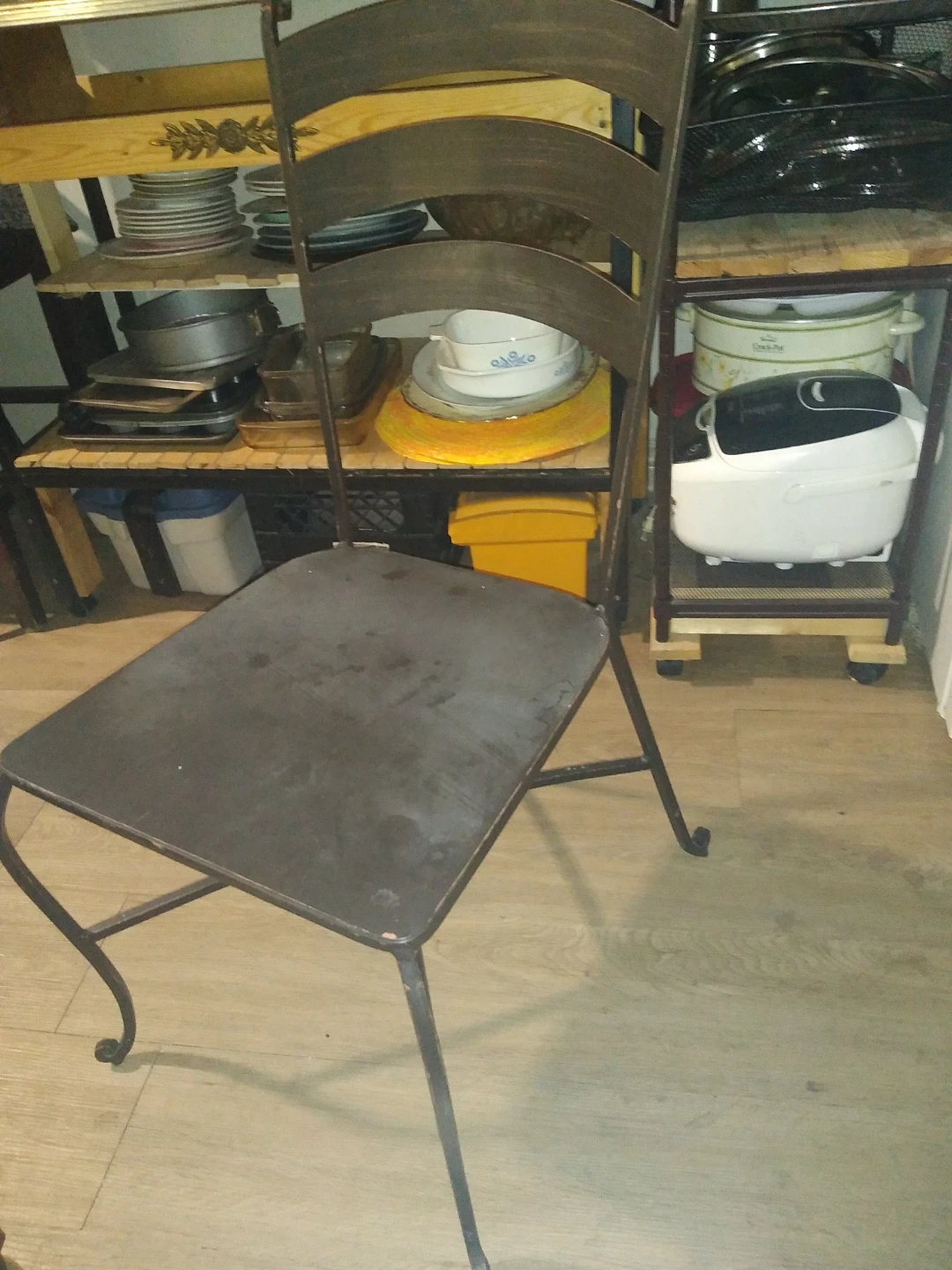 When they begin digging vintage wrought iron chair