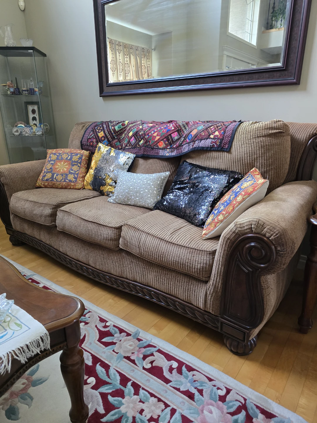 Brown Ashley Sofa Set