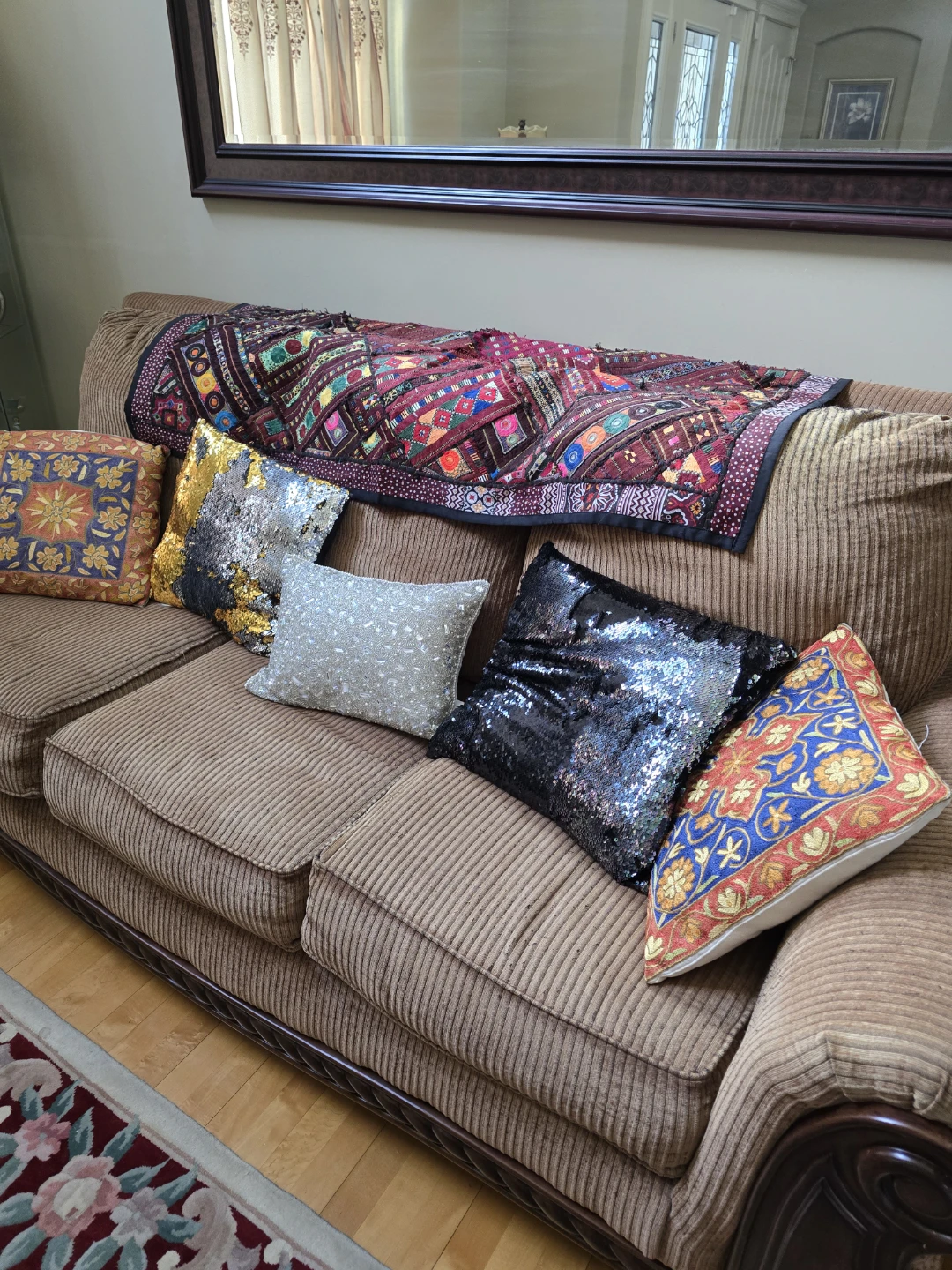 Brown Ashley Sofa Set - photo 3