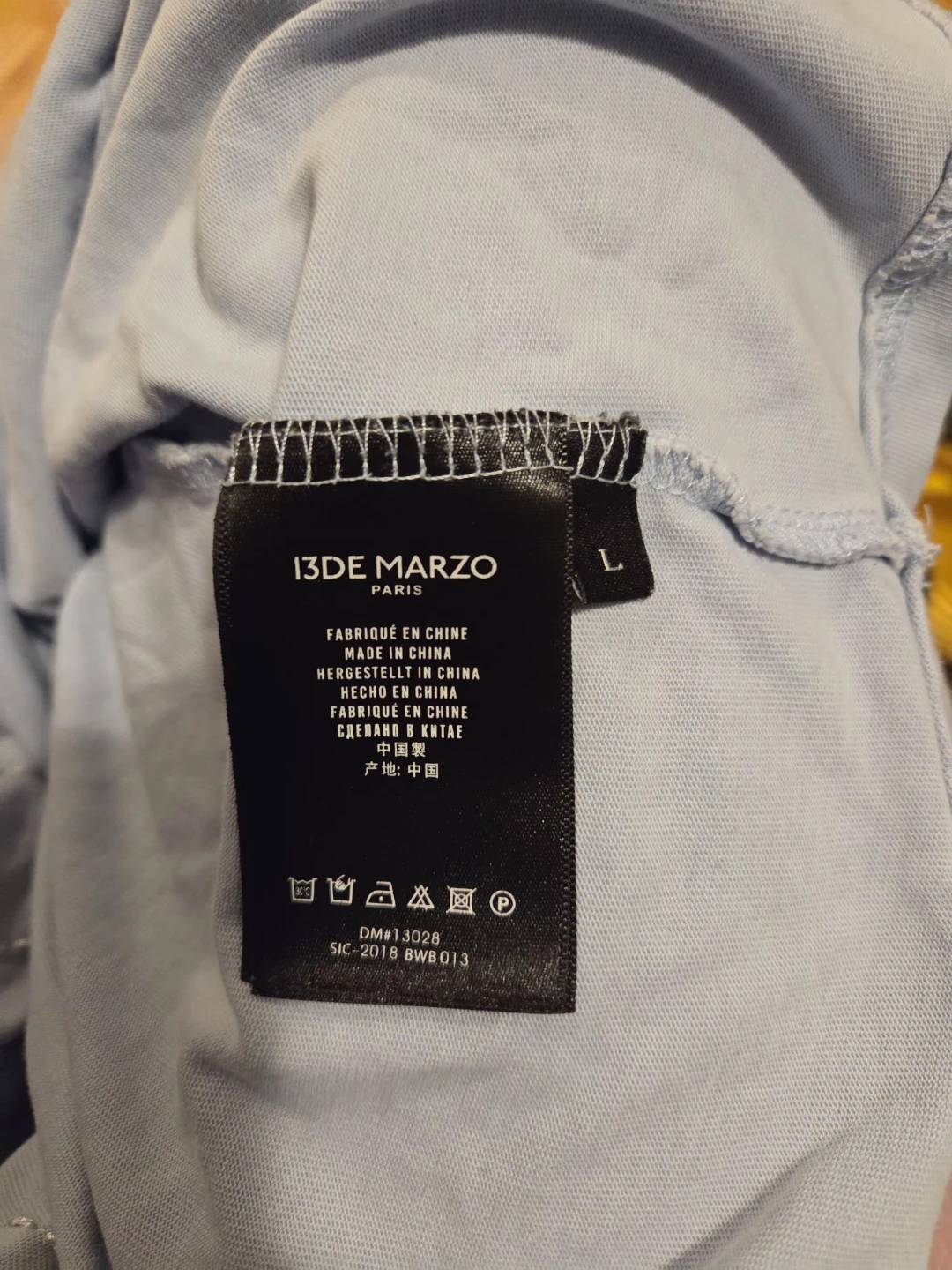 13DE MARZO Paris Light Blue T-Shirt - photo 4