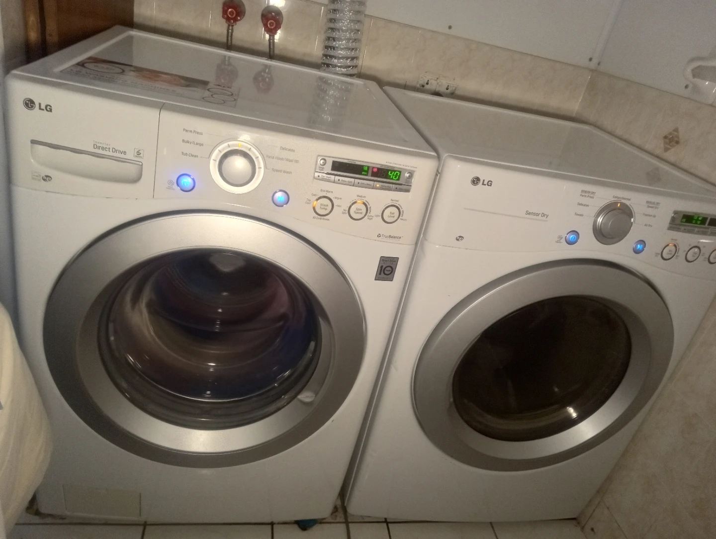 LG Front Load Washer and Dryer Set - photo 3
