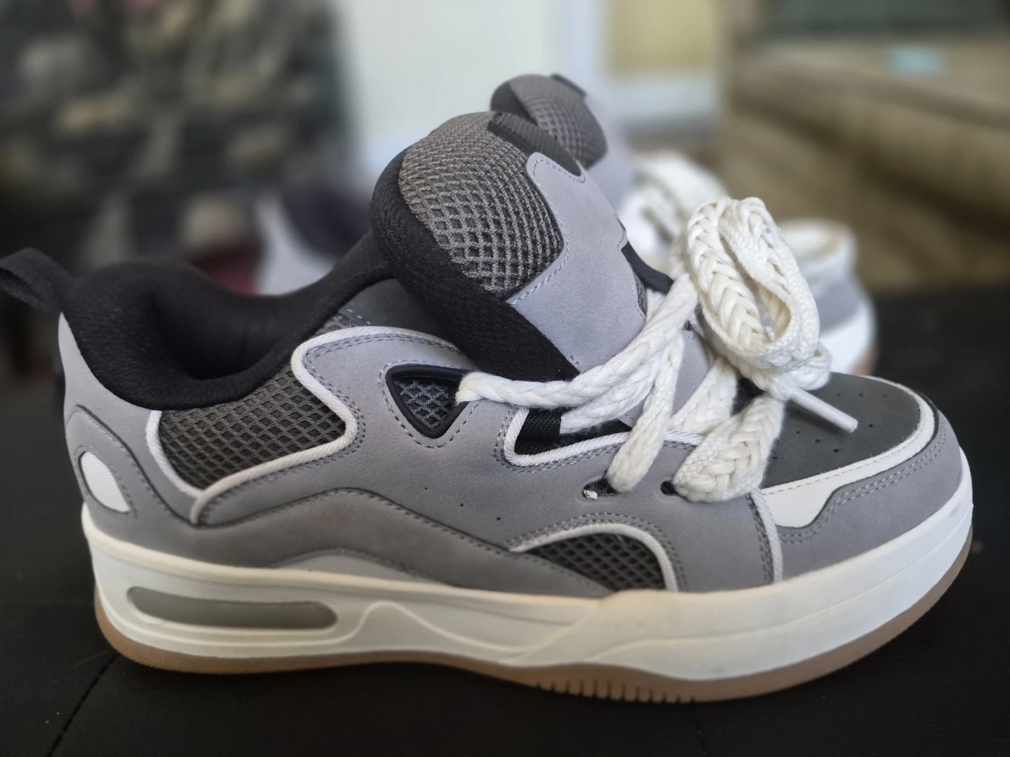 Zara Grey and White Chunky Sneakers - photo 2
