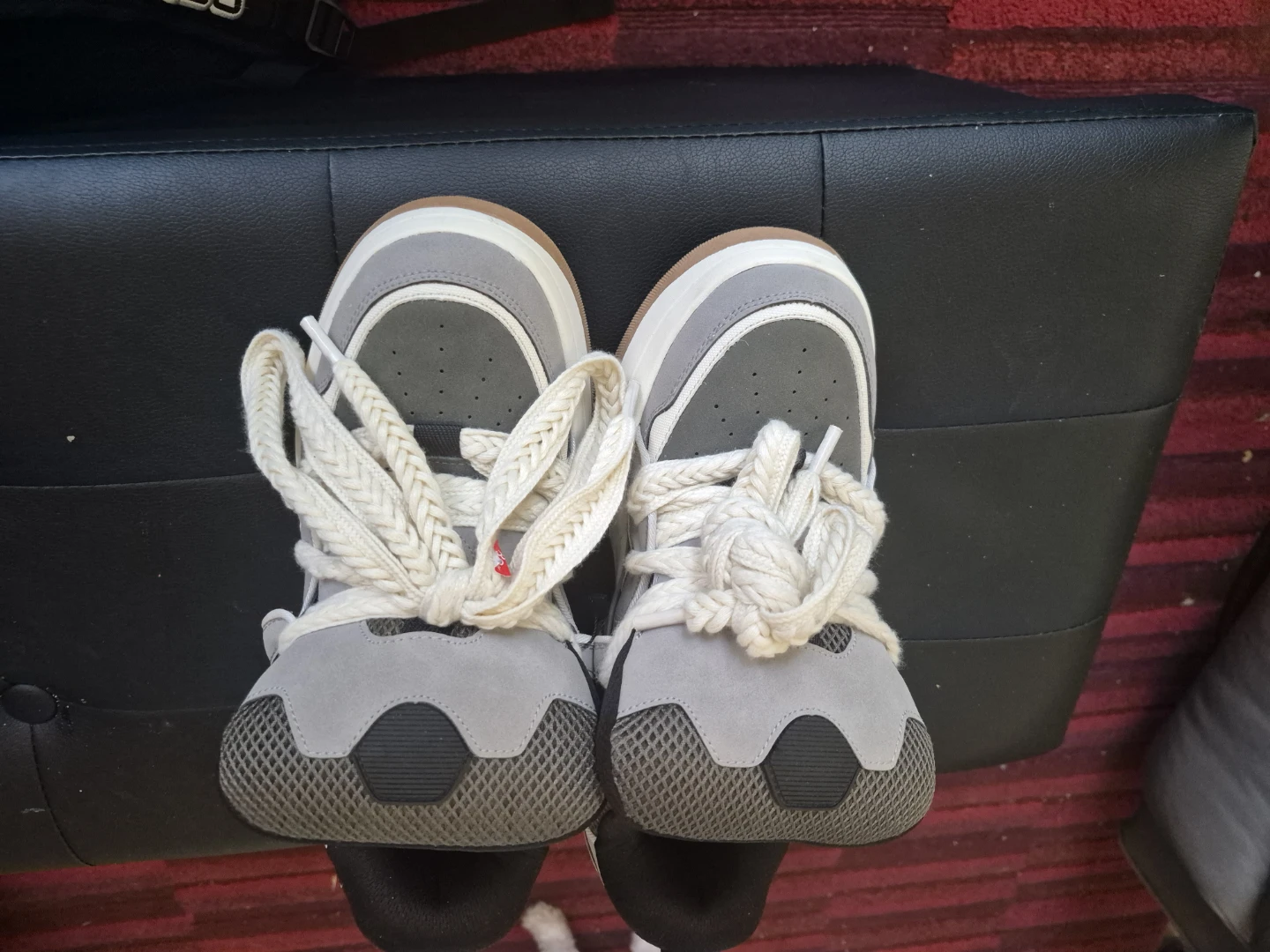 Zara Grey and White Chunky Sneakers - photo 4