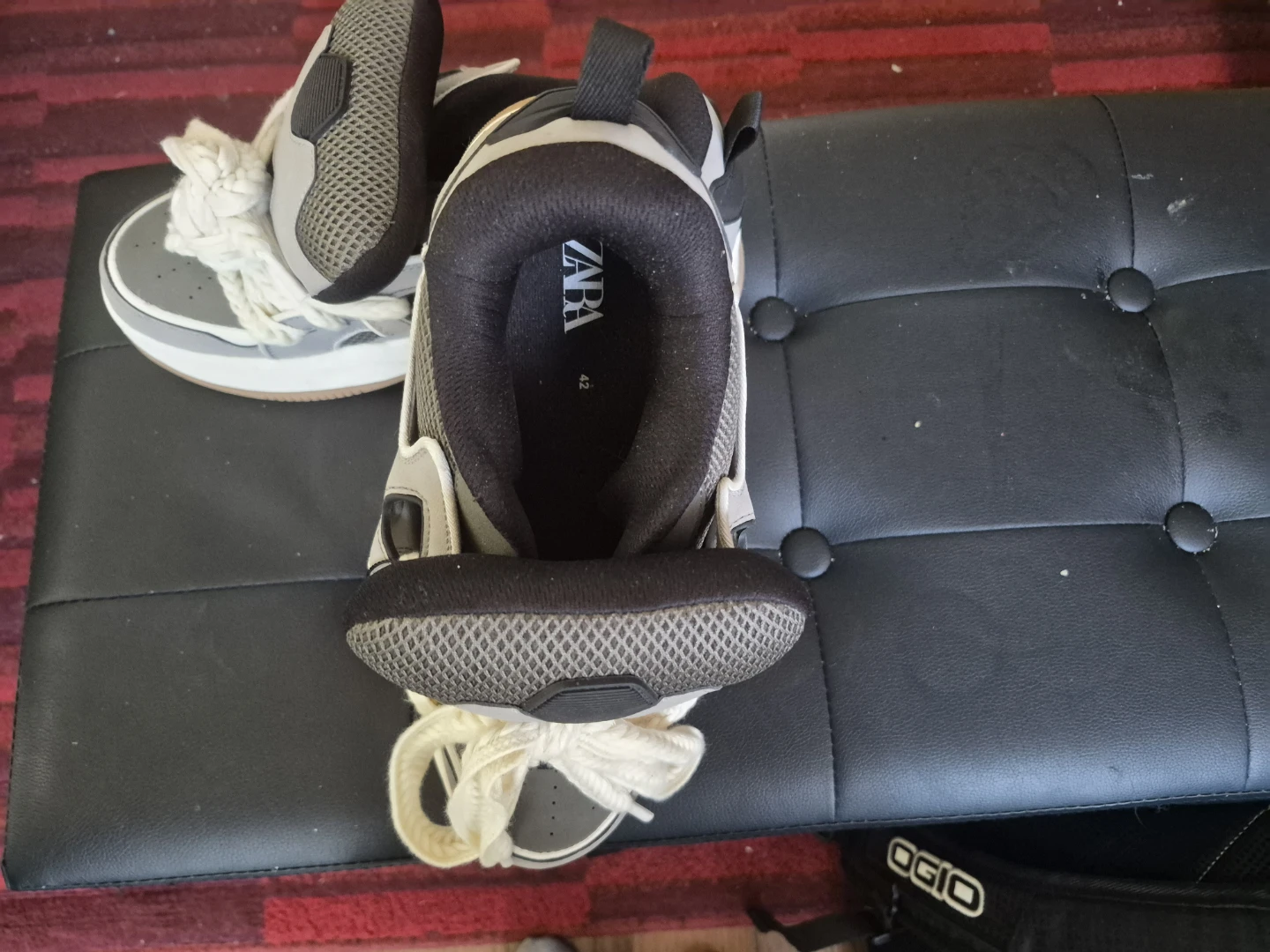 Zara Grey and White Chunky Sneakers - photo 5