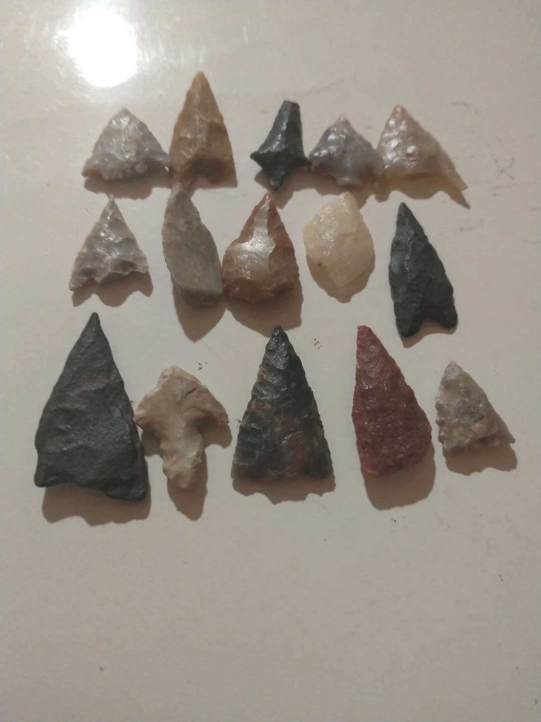 Beautiful 10,000-2,200 BC Neolithic arrowheads (15)