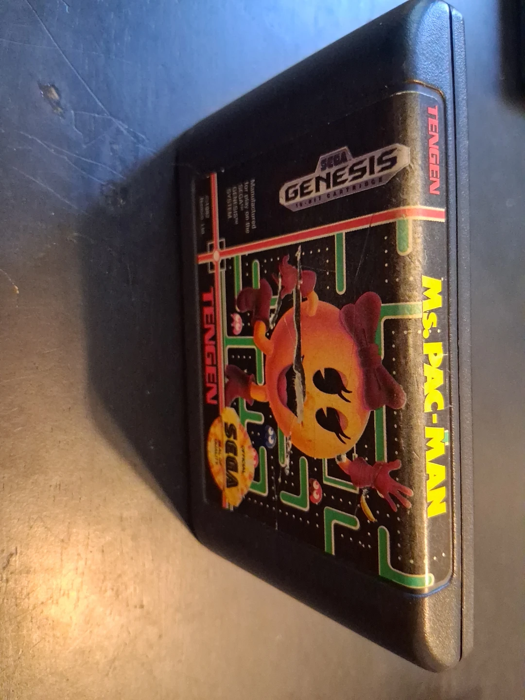 Ms. Pac-Man Sega Genesis Game Cartridge