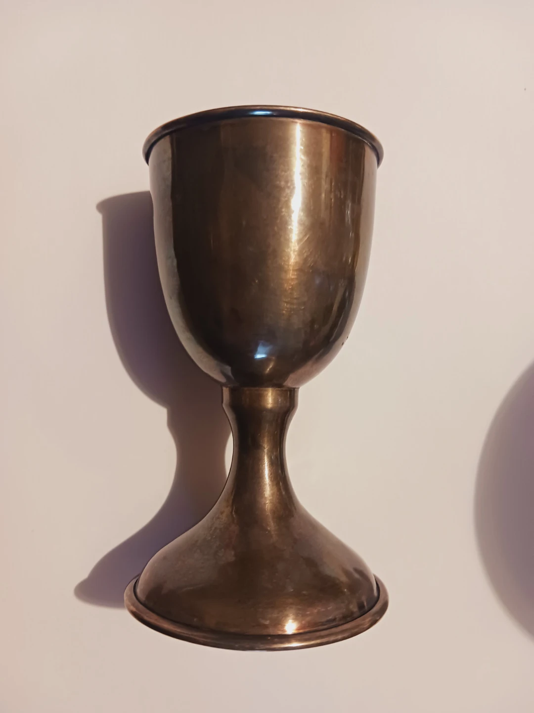 Sterling Silver Miniature Judaica Kiddush Wine Goblet Chalice - photo 2